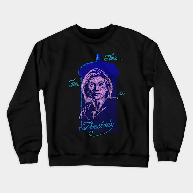 TIME FOR A TIMELADY Crewneck Sweatshirt by KARMADESIGNER T-SHIRT SHOP